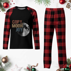 Copy Moon Joy Plaid Pajama Set Funny Lunar Quote Graphic TS14 Buffalo Plaid Print Your Wear