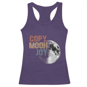 Copy Moon Joy Racerback Tank Top Funny Lunar Quote Graphic TS14 Purple Print Your Wear