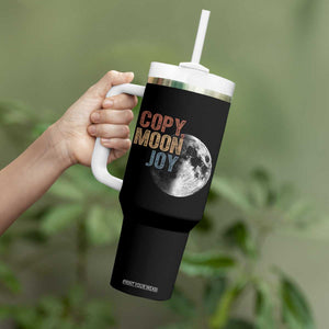 Copy Moon Joy Tumbler With Handle Funny Lunar Quote Graphic TS14 Print Your Wear