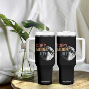 Copy Moon Joy Tumbler With Handle Funny Lunar Quote Graphic TS14 Print Your Wear