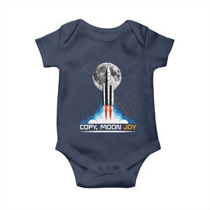 Copy Moon Joy Baby Onesie Rocket Launch Full Moon TS14 Navy Print Your Wear