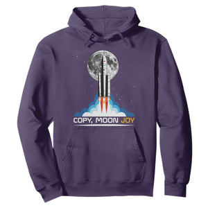 Copy Moon Joy Hoodie Rocket Launch Full Moon TS14 Purple Print Your Wear