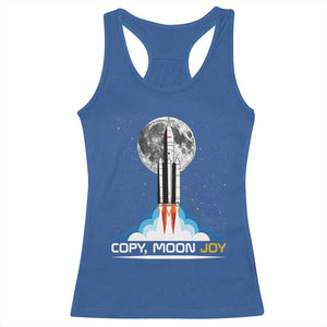 Copy Moon Joy Racerback Tank Top Rocket Launch Full Moon TS14 Royal Blue Print Your Wear