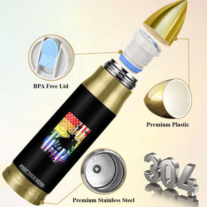 Rodeo Gay Cowboy Western LGBTQ Rainbow Flag Bullet Tumbler TS14 Print Your Wear