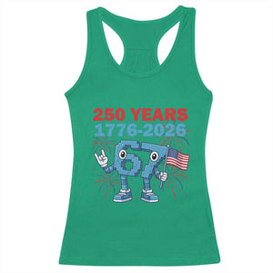 250th America Anniversary Racerback Tank Top Funny Italian Brainrot Meme 4th of July TS14 Irish Green Print Your Wear