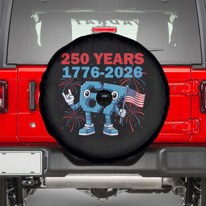 250th America Anniversary Spare Tire Cover Funny Italian Brainrot Meme 4th of July TS14 Black Print Your Wear