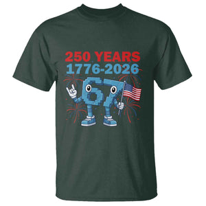 250th America Anniversary T Shirt Funny Italian Brainrot Meme 4th of July TS14 Dark Forest Green Print Your Wear