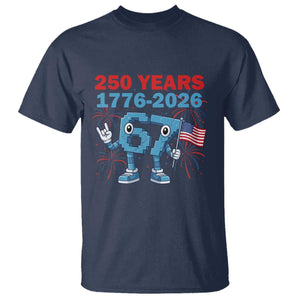 250th America Anniversary T Shirt Funny Italian Brainrot Meme 4th of July TS14 Navy Print Your Wear