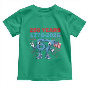 250th America Anniversary Toddler T Shirt Funny Italian Brainrot Meme 4th of July TS14 Irish Green Print Your Wear