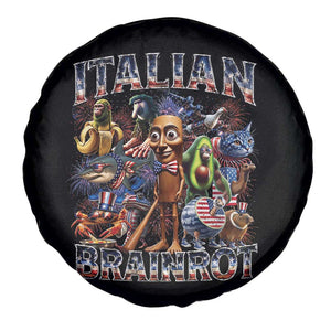 Funny Italian Brainrot Meme 4th of July Spare Tire Cover TS14 Print Your Wear