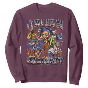Funny Italian Brainrot Meme 4th of July Sweatshirt