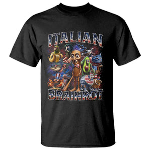 Funny Italian Brainrot Meme 4th of July T Shirt TS14 Black Print Your Wear