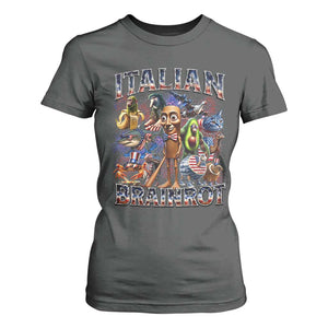 Funny Italian Brainrot Meme 4th of July T Shirt For Women TS14 Dark Heather Print Your Wear