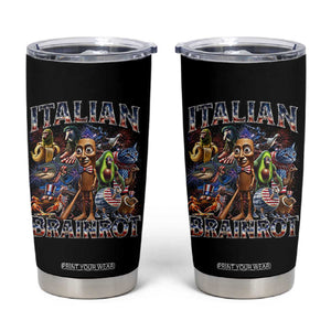 Funny Italian Brainrot Meme 4th of July Tumbler Cup TS14 Black Print Your Wear