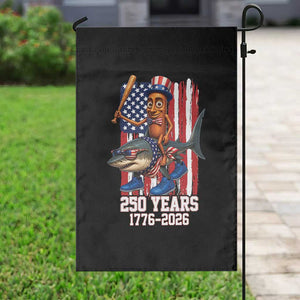 250th America Anniversary Garden Flag Funny Tung Tung Tung Sahur Tralalero Tralala 4th of July