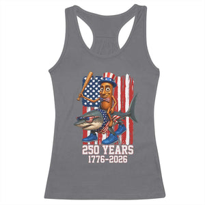 250th America Anniversary Racerback Tank Top Funny Tung Tung Tung Sahur Tralalero Tralala 4th of July