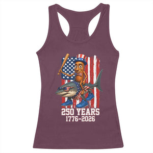 250th America Anniversary Racerback Tank Top Funny Tung Tung Tung Sahur Tralalero Tralala 4th of July