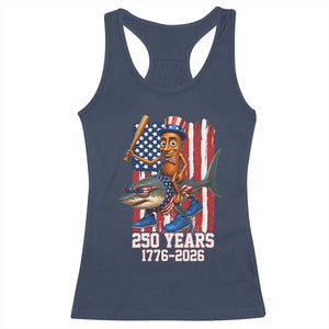 250th America Anniversary Racerback Tank Top Funny Tung Tung Tung Sahur Tralalero Tralala 4th of July