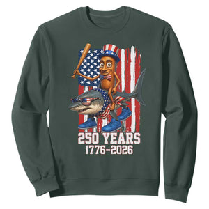 250th America Anniversary Sweatshirt Funny Tung Tung Tung Sahur Tralalero Tralala 4th of July