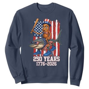 250th America Anniversary Sweatshirt Funny Tung Tung Tung Sahur Tralalero Tralala 4th of July