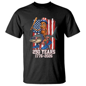 250th America Anniversary T Shirt Funny Tung Tung Tung Sahur Tralalero Tralala 4th of July