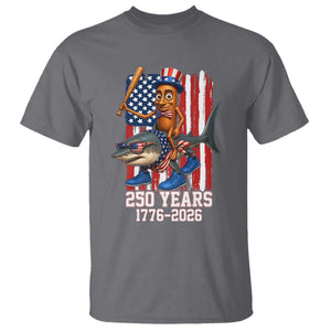 250th America Anniversary T Shirt Funny Tung Tung Tung Sahur Tralalero Tralala 4th of July