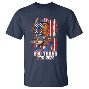 250th America Anniversary T Shirt Funny Tung Tung Tung Sahur Tralalero Tralala 4th of July