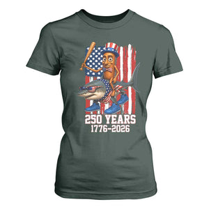 250th America Anniversary T Shirt For Women Funny Tung Tung Tung Sahur Tralalero Tralala 4th of July