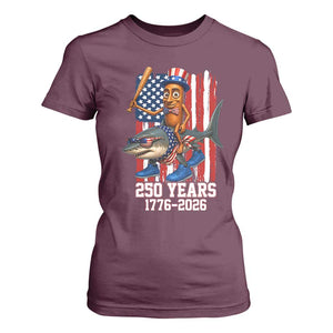 250th America Anniversary T Shirt For Women Funny Tung Tung Tung Sahur Tralalero Tralala 4th of July