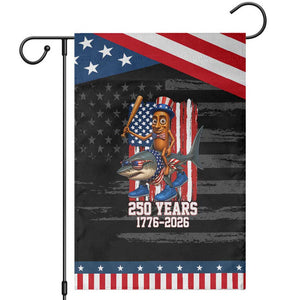 250th America Anniversary Patriotic Garden Flag Funny Tung Tung Tung Sahur Tralalero Tralala 4th of July