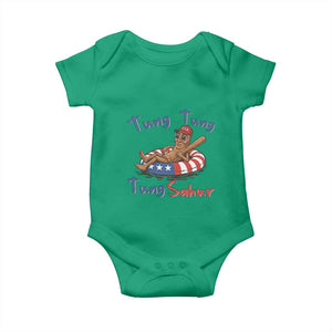 Tung Tung Tung Sahur Italian Brainrot 4th of July Baby Onesie