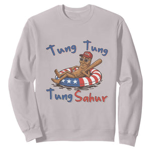 Tung Tung Tung Sahur Italian Brainrot 4th of July Sweatshirt
