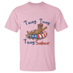 Tung Tung Tung Sahur Italian Brainrot 4th of July T Shirt