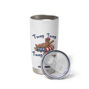 Tung Tung Tung Sahur Italian Brainrot 4th of July Tumbler Cup