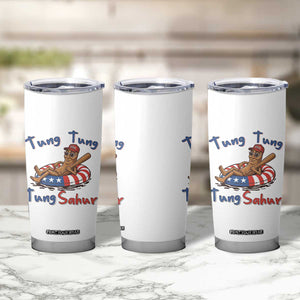 Tung Tung Tung Sahur Italian Brainrot 4th of July Tumbler Cup