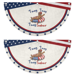 Tung Tung Tung Sahur Italian Brainrot 4th of July Patriotic Fan Flag