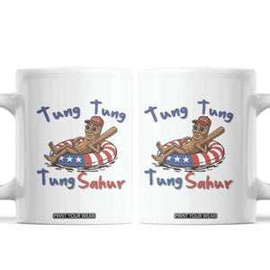 Tung Tung Tung Sahur Italian Brainrot 4th of July Coffee Mug