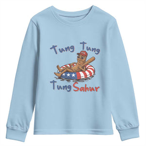 Tung Tung Tung Sahur Italian Brainrot 4th of July Youth Sweatshirt