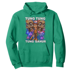 Tung Tung Sahur Italian Brainrot 4th Of July Meme Hoodie TS14 Irish Green Print Your Wear