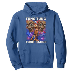 Tung Tung Sahur Italian Brainrot 4th Of July Meme Hoodie TS14 Royal Blue Print Your Wear