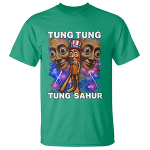 Tung Tung Sahur Italian Brainrot 4th Of July Meme T Shirt TS14 Irish Green Print Your Wear