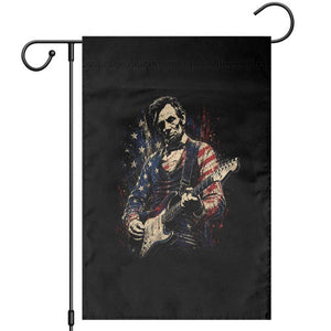Abraham Lincoln Playing Guitar 4th of July Garden Flag TS14 Black Print Your Wear