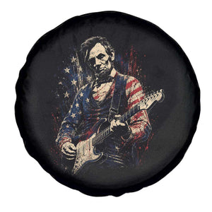 Abraham Lincoln Playing Guitar 4th of July Spare Tire Cover TS14 Print Your Wear