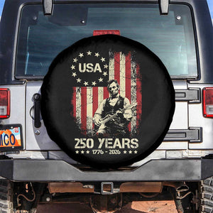 America's 250th Abraham Lincoln Playing Guitar Spare Tire Cover TS14 No hole Black Print Your Wear