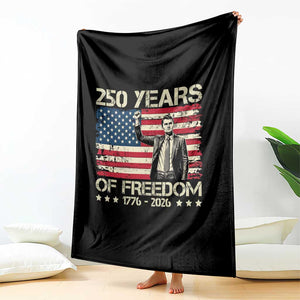 America 250 Years Throw Blanket Charlie Kirk American Flag Freedom TS14 Print Your Wear