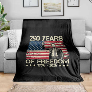 America 250 Years Throw Blanket Charlie Kirk American Flag Freedom TS14 Print Your Wear
