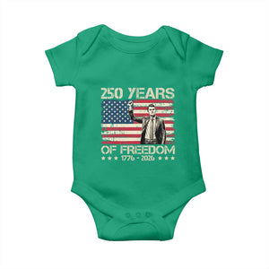America 250 Years Baby Onesie Charlie Kirk American Flag Freedom TS14 Irish Green Print Your Wear