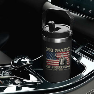 America 250 Years Flip Straw Tumbler Charlie Kirk American Flag Freedom TS14 Print Your Wear