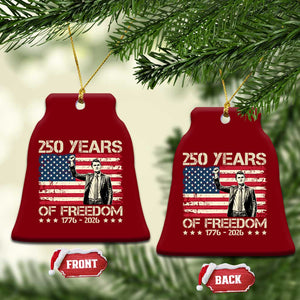 America 250 Years Ceramic Ornament Charlie Kirk American Flag Freedom TS14 Print Your Wear