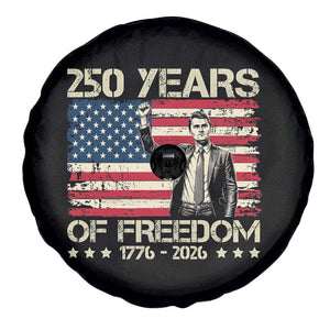 America 250 Years Spare Tire Cover Charlie Kirk American Flag Freedom TS14 Print Your Wear